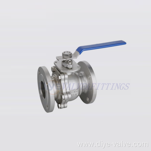 Stainless Steel 2 Piece Flanged Ball Valve